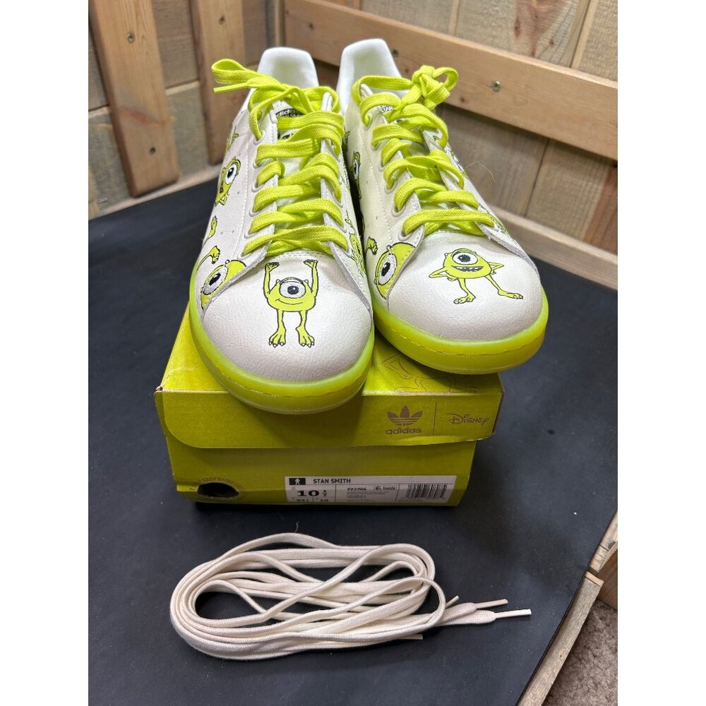 Adidas Stan Smith Mens 10.5 Limited Edition Monsters Inc. Mike Wazowski - Picture 5 of 9
